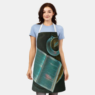 Ich Liebe Kaffee und Bücher Schürze