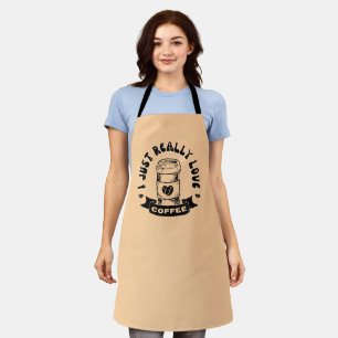 Ich liebe Kaffee wirklich sehr Schürze