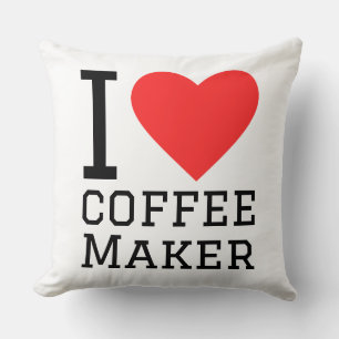 Ich liebe Kaffeemaschine Kissen
