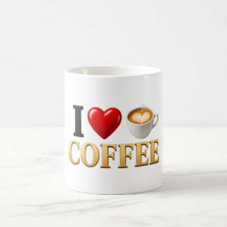 Ich liebe Kaffeetasse | Lustiges Kaffeeliebhaber-G
