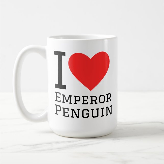 Ich liebe Kaiserpinguin   Kaffeetasse (Links)
