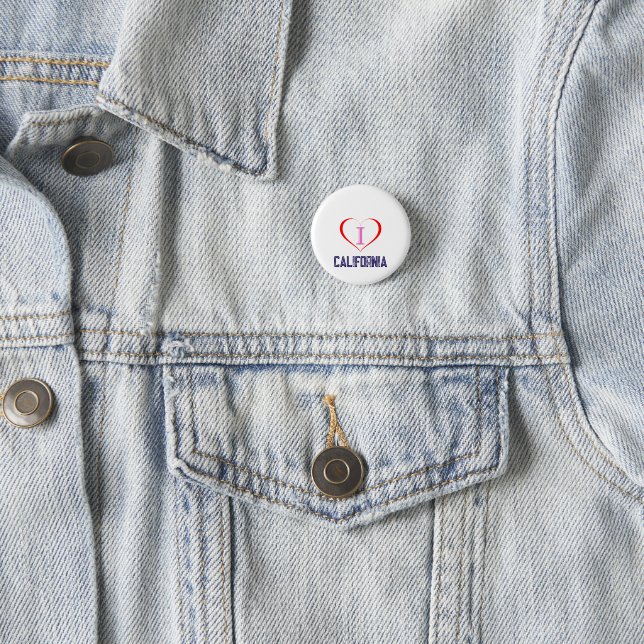 Ich liebe Kalifornien Button (Beispiel)