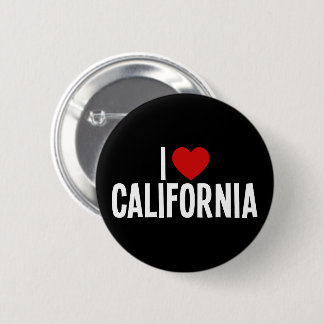 Ich liebe Kalifornien-Rundbutton Button
