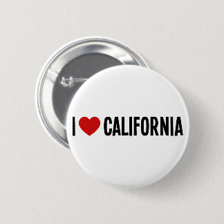 Ich liebe Kalifornien-Rundbutton Button