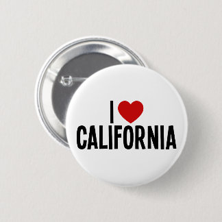 Ich liebe Kalifornien-Rundbutton Button