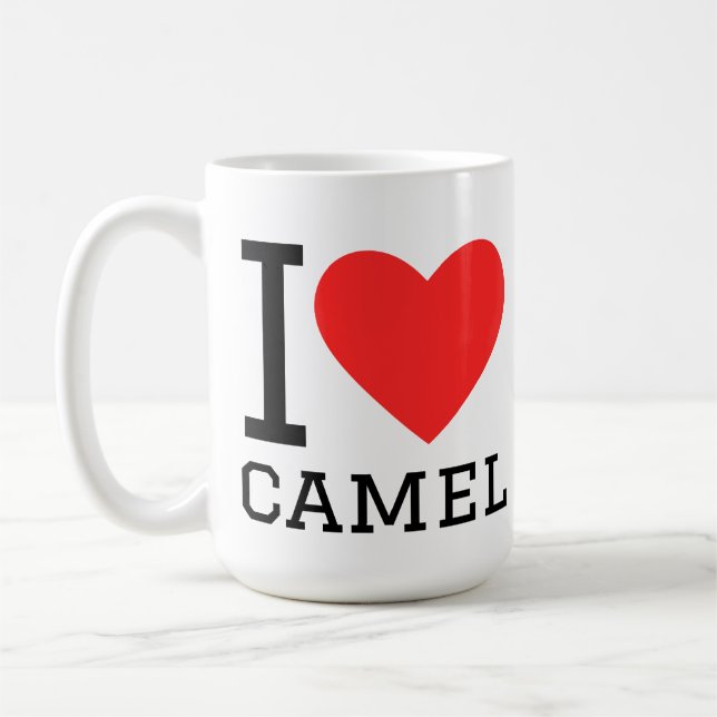 Ich liebe Kamel Kaffeetasse (Links)