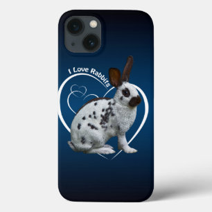 Ich liebe Kaninchen iPad-Hülle (Blau/Schwarz) Case-Mate iPhone Hülle