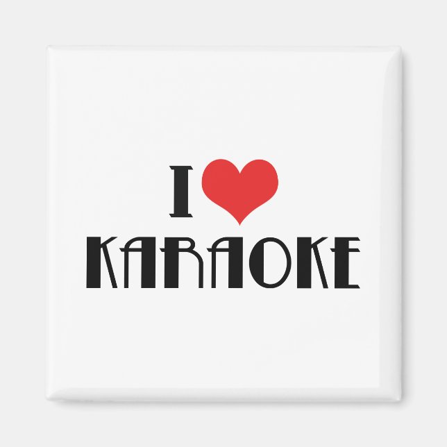 Ich liebe Karaoke Magnet (Vorne)