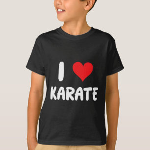 Ich liebe Karate - Herz - Kampfsport  T-Shirt