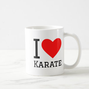 Ich liebe Karate T-Shirt Kaffeetasse