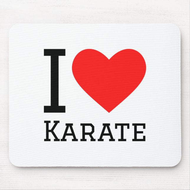 Ich liebe Karate T-Shirt  Mousepad (Vorne)