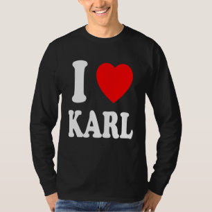 Ich liebe Karl süße passende Partner Ehepartner T-Shirt