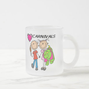 Ich liebe Karneval T-Shirts und Geschenke Mattglastasse