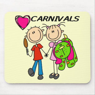Ich liebe Karneval T-Shirts und Geschenke Mousepad