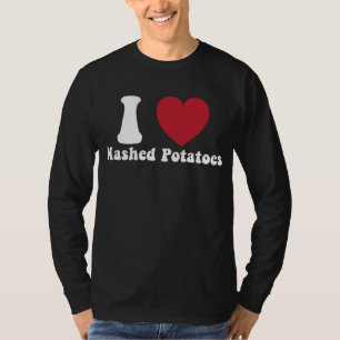 Ich liebe Kartoffelbrei Thanksgiving-Abendessen-Ge T-Shirt