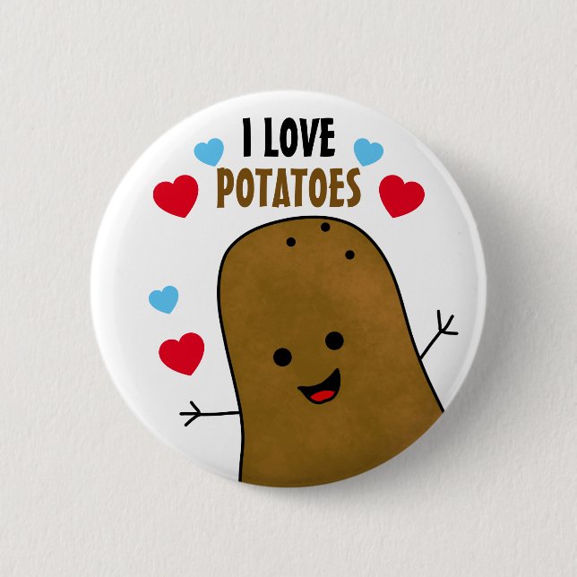 Ich liebe Kartoffeln  Button (Vorderseite)