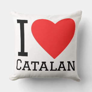 Ich liebe katalanisch  kissen