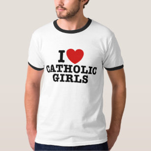 Ich Liebe katholische Mädchen T-Shirt
