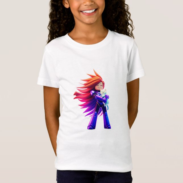 Ich liebe Katze T-Shirt (Vorderseite)