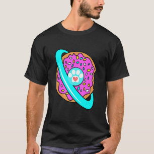 Ich liebe Katzen Donut Streusel Schwimmend Sommer T-Shirt
