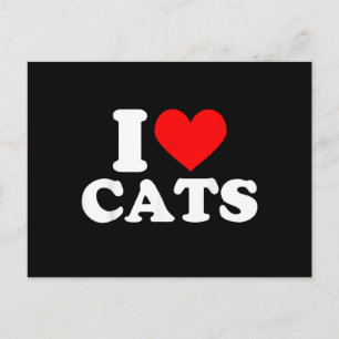 Ich liebe Katzen - Ich liebe Katzen Ich liebe Katz Postkarte
