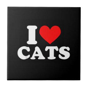 Ich liebe Katzen - Ich liebe Katzen Katzenliebhabe Fliese