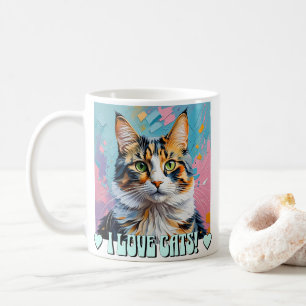 Ich liebe Katzen! Kaffeetasse