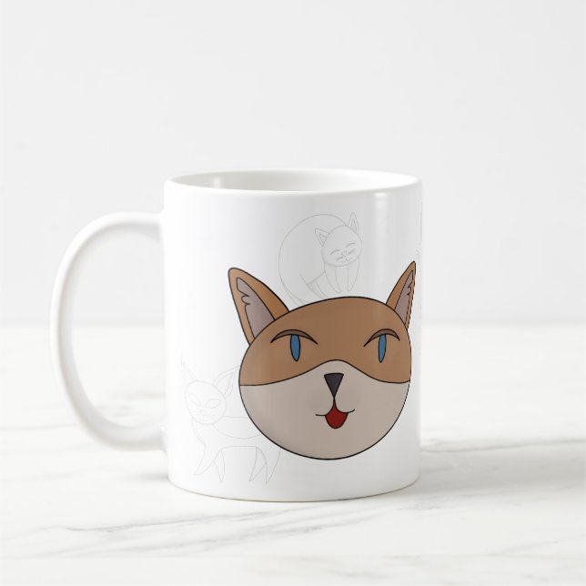 Ich Liebe Katzen Kaffeetasse (Links)