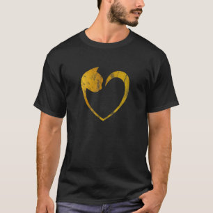 Ich liebe Katzen Katzen Herzform Katzenliebhaber-G T-Shirt
