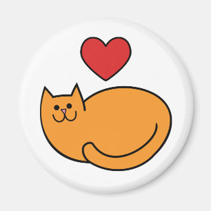 Ich Liebe Katzen Magnet