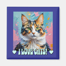 Ich Liebe Katzen! Magnet