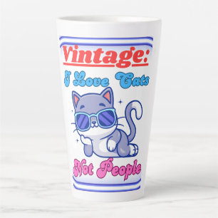 Ich liebe Katzen, nicht Menschen Milchtasse