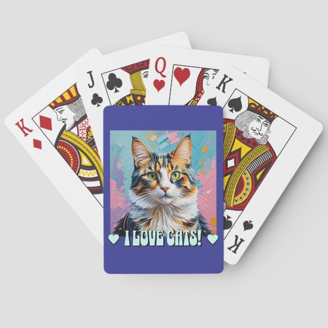 Ich Liebe Katzen! Spielkarten (Rückseite)
