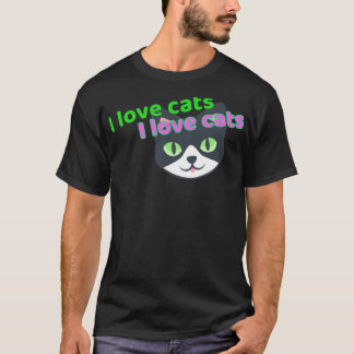 Ich Liebe Katzen T-Shirt