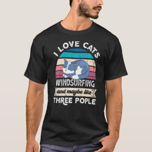 Ich liebe Katzen-Windsurfen und so etwa drei Leute T-Shirt