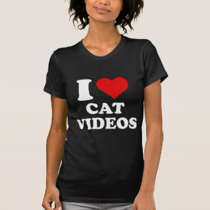 Ich liebe Katzenvideos T-Shirt