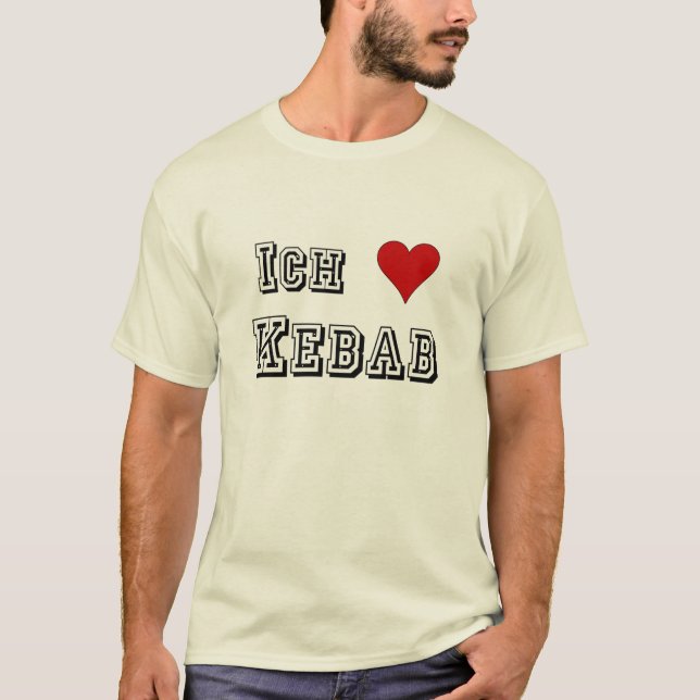 Ich Liebe Kebab I Liebe kebab Deutsche Deutscher T-Shirt (Vorderseite)