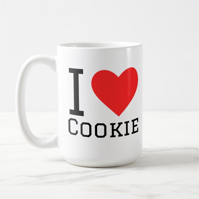 Ich liebe Kekse Kaffeetasse (Links)
