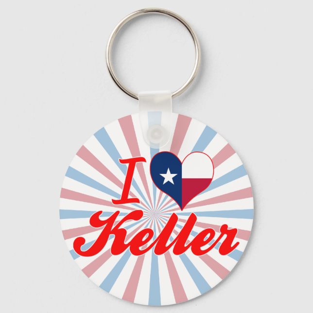Ich Liebe Keller, Texas Schlüsselanhänger (Vorderseite)