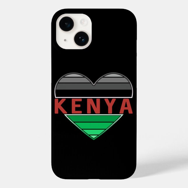 Ich Liebe Kenia, Kenias Herz Case-Mate iPhone Hülle (Rückseite)