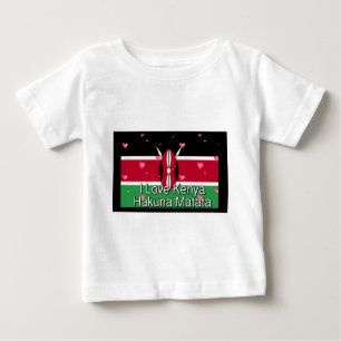 Ich Liebe! Kenya Hakuna Matata Baby T-shirt
