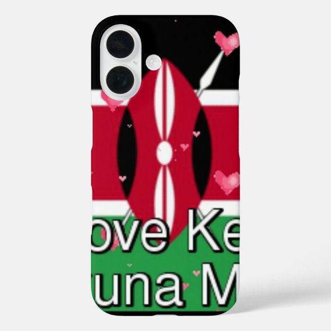 Ich Liebe! Kenya Hakuna Matata Case-Mate iPhone Hülle (Rückseite)