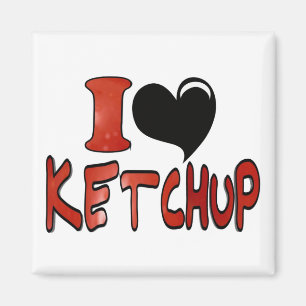 Ich liebe Ketchup Magnet