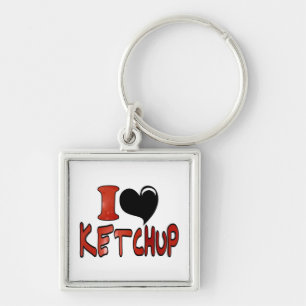 Ich liebe Ketchup Schlüsselanhänger