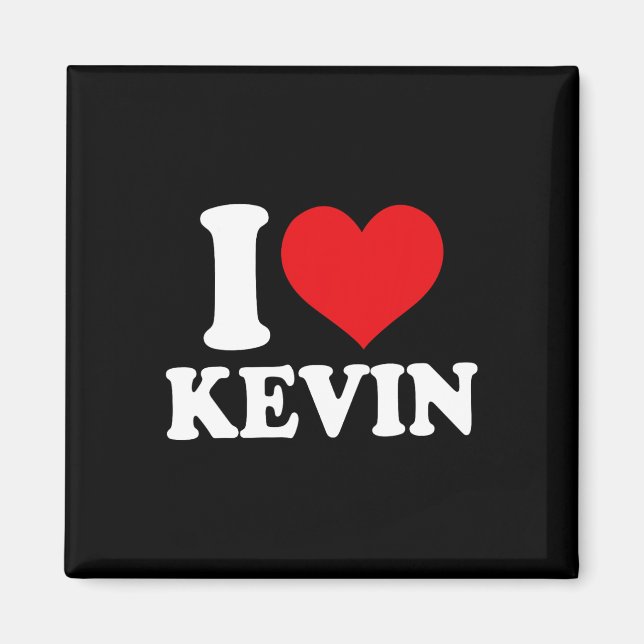 Ich liebe Kevin Heart Name  Magnet (Vorne)