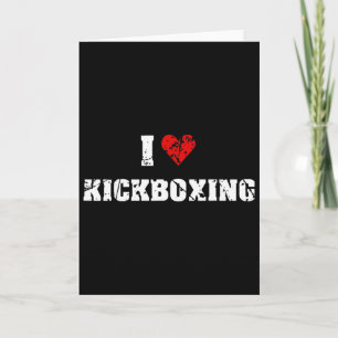 Ich liebe Kickboxen Fitnessstudio Fitness für Männ Karte