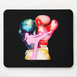 Ich Liebe Kickboxen Ist Kickboxen Mädchen Ist Frau Mousepad