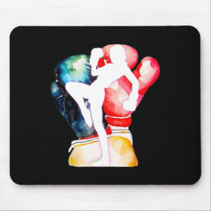 Ich liebe Kickboxen ist Kickboxen Mädchen ist Frau Mousepad