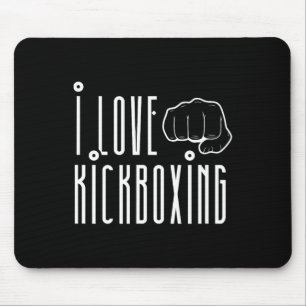 Ich liebe Kickboxen Kickbox Kick Boxing Kickboxer  Mousepad