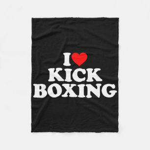 Ich liebe Kickboxen-Shirt Kickboxen Liebhaber I He Fleecedecke